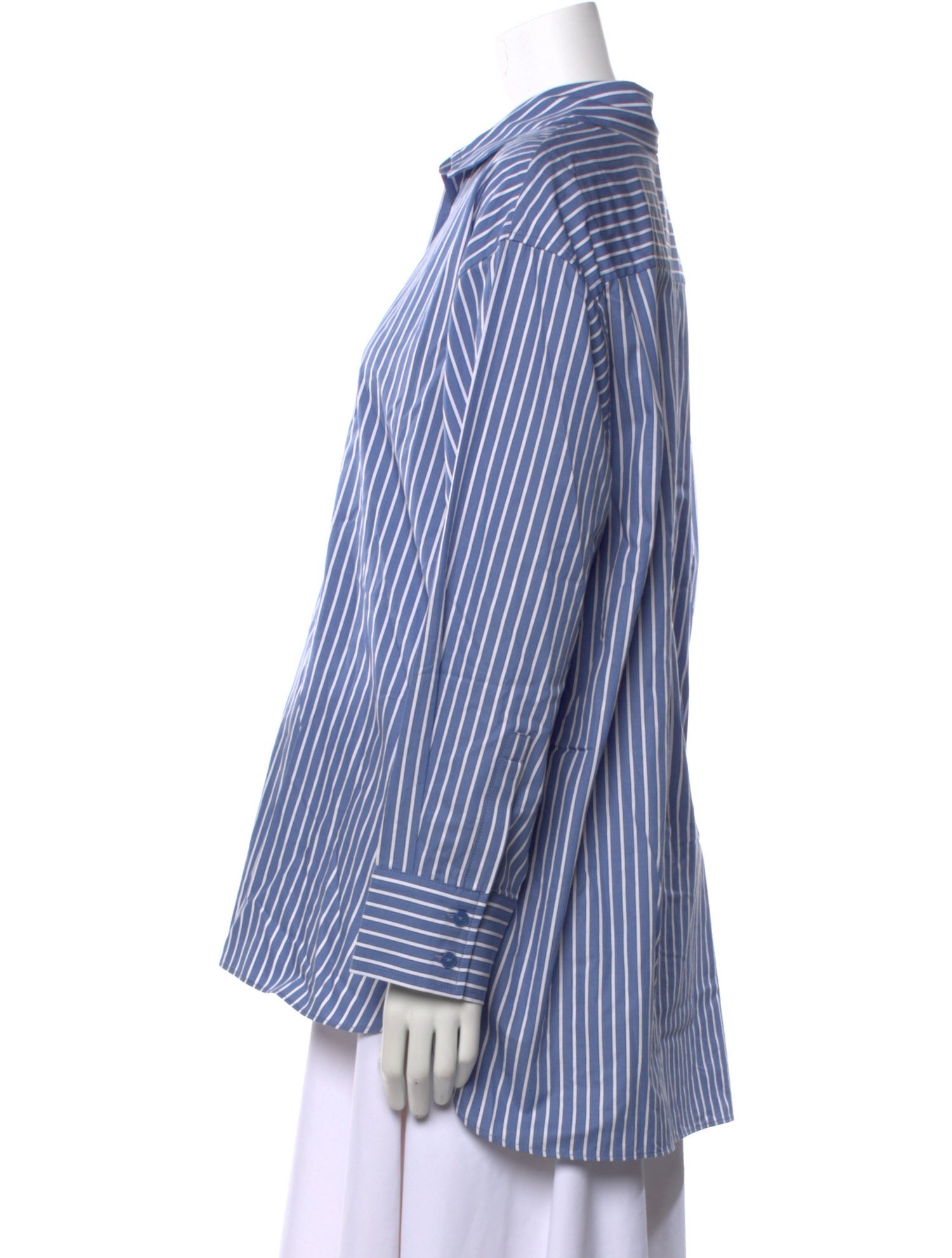 ZAPA Paris Striped Long Sleeve Button-Up Top w/ Tags