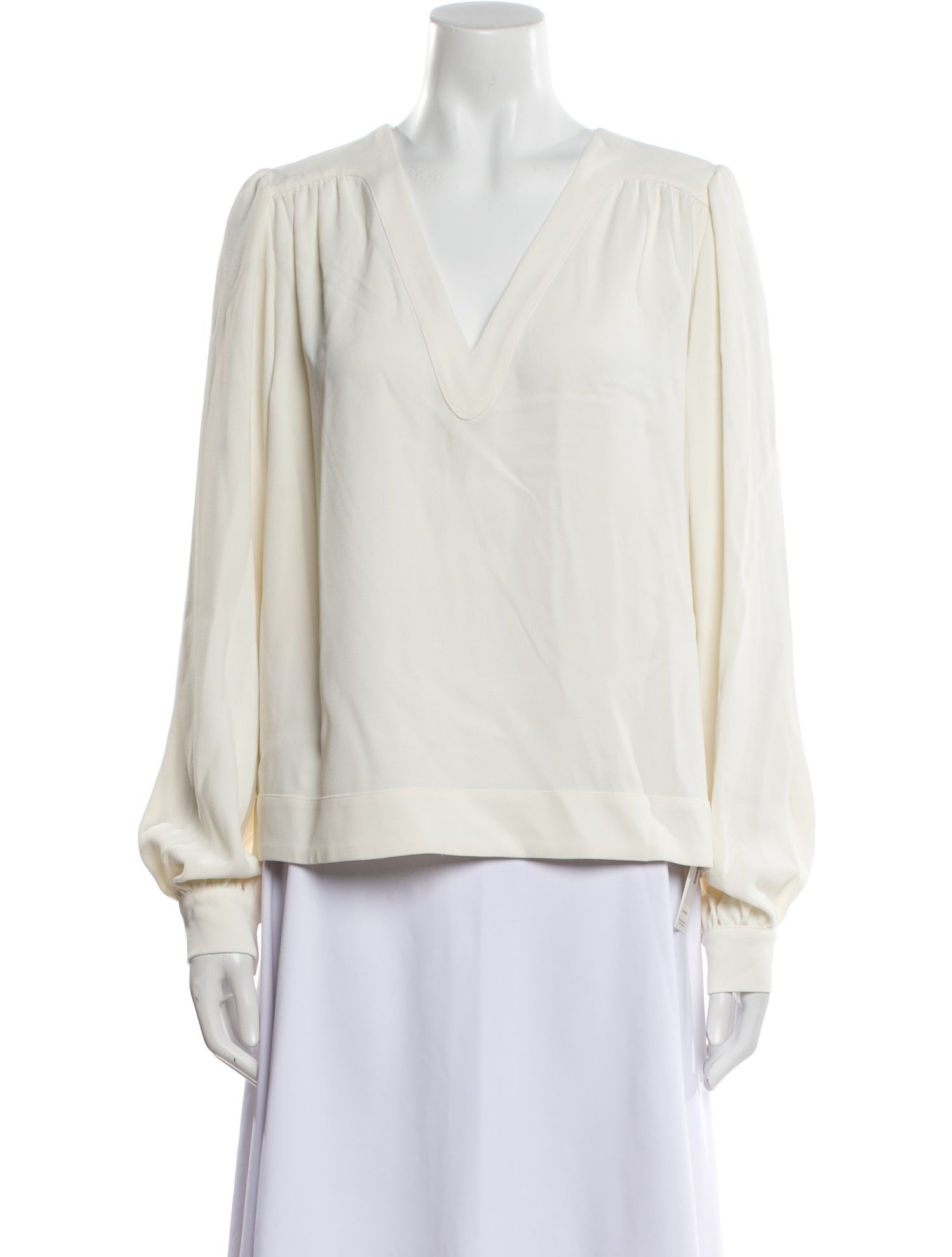 ZAPA Paris V-Neck Long Sleeve Blouse w/ Tags