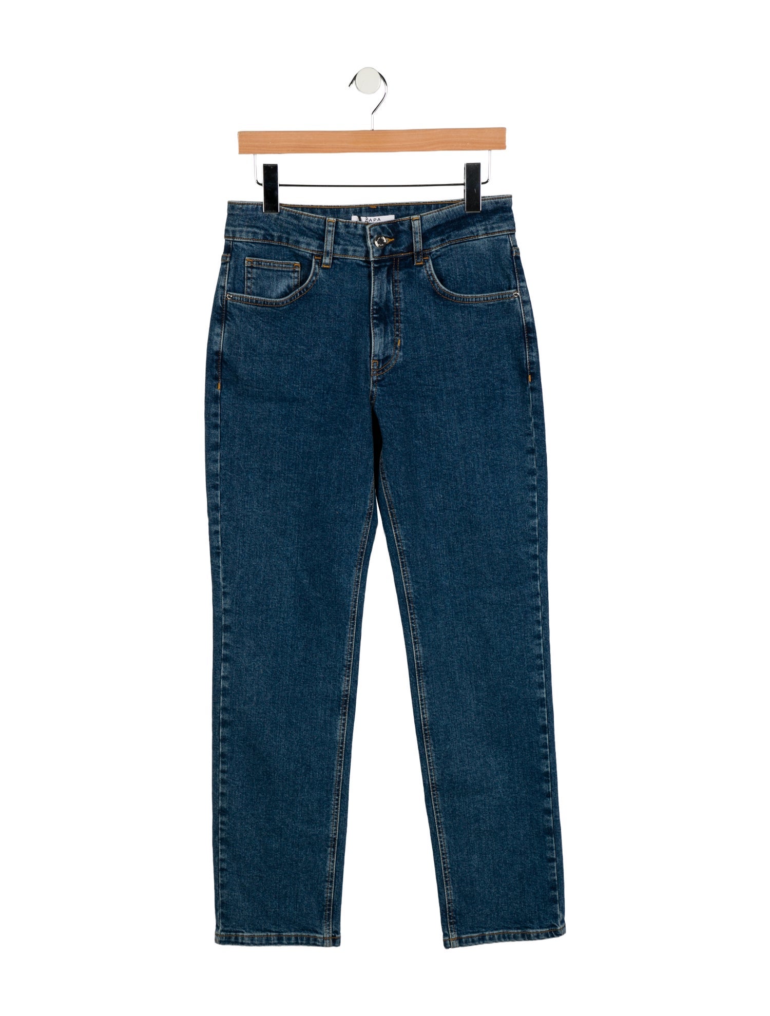 ZAPA Paris Mid-Rise Straight Leg Jeans