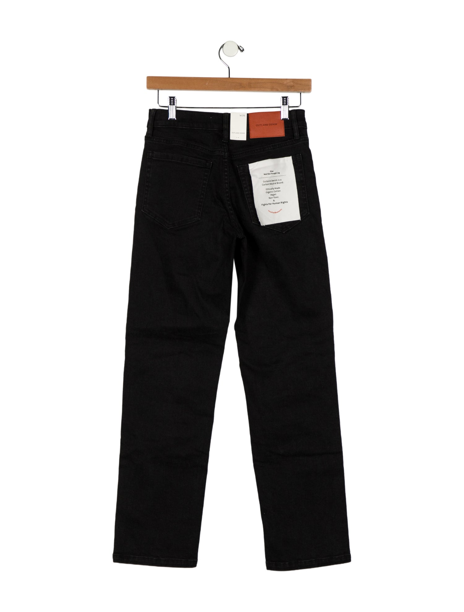 Outland Denim Mid-Rise Straight Leg Jeans