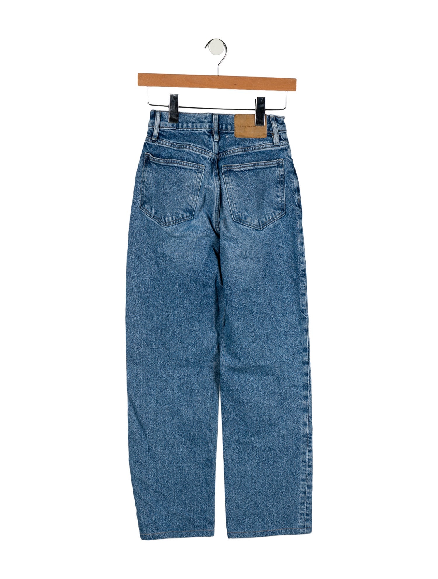 Outland Denim Mid-Rise Wide Leg Jeans