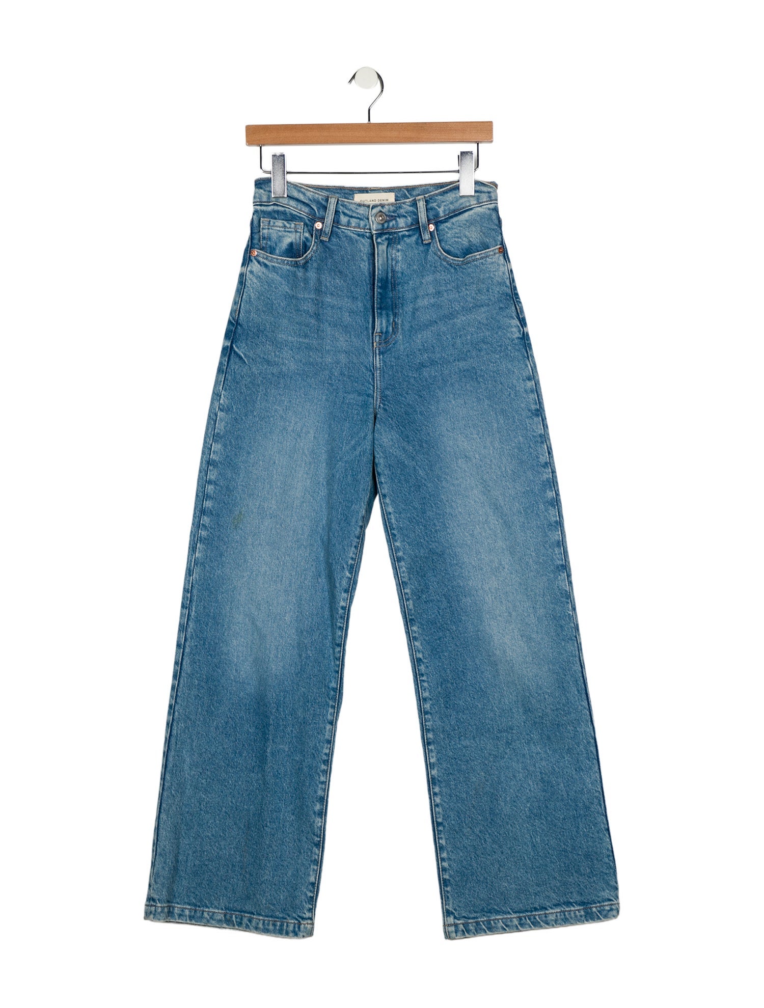 Outland Denim High-Rise Wide Leg Jeans