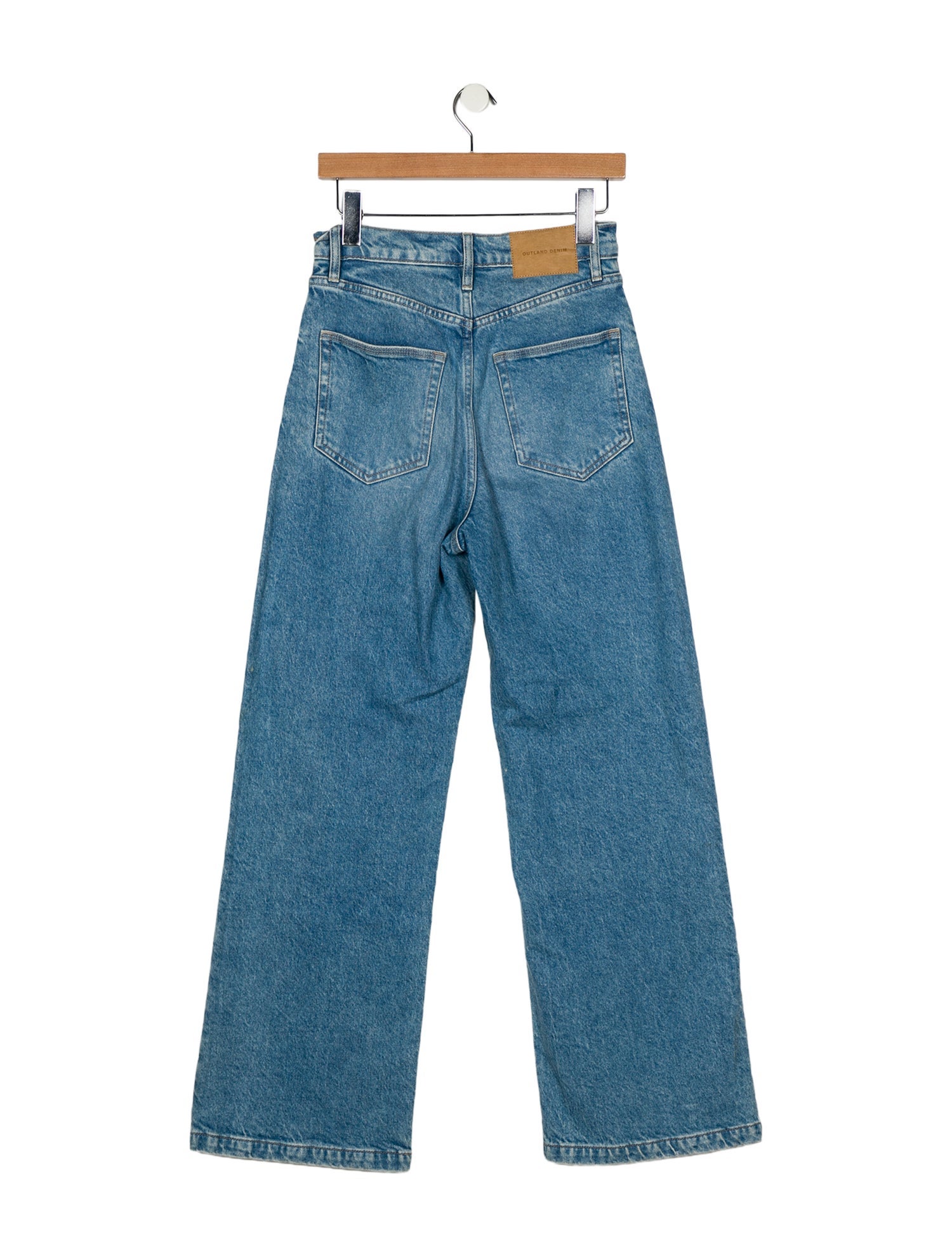 Outland Denim High-Rise Wide Leg Jeans