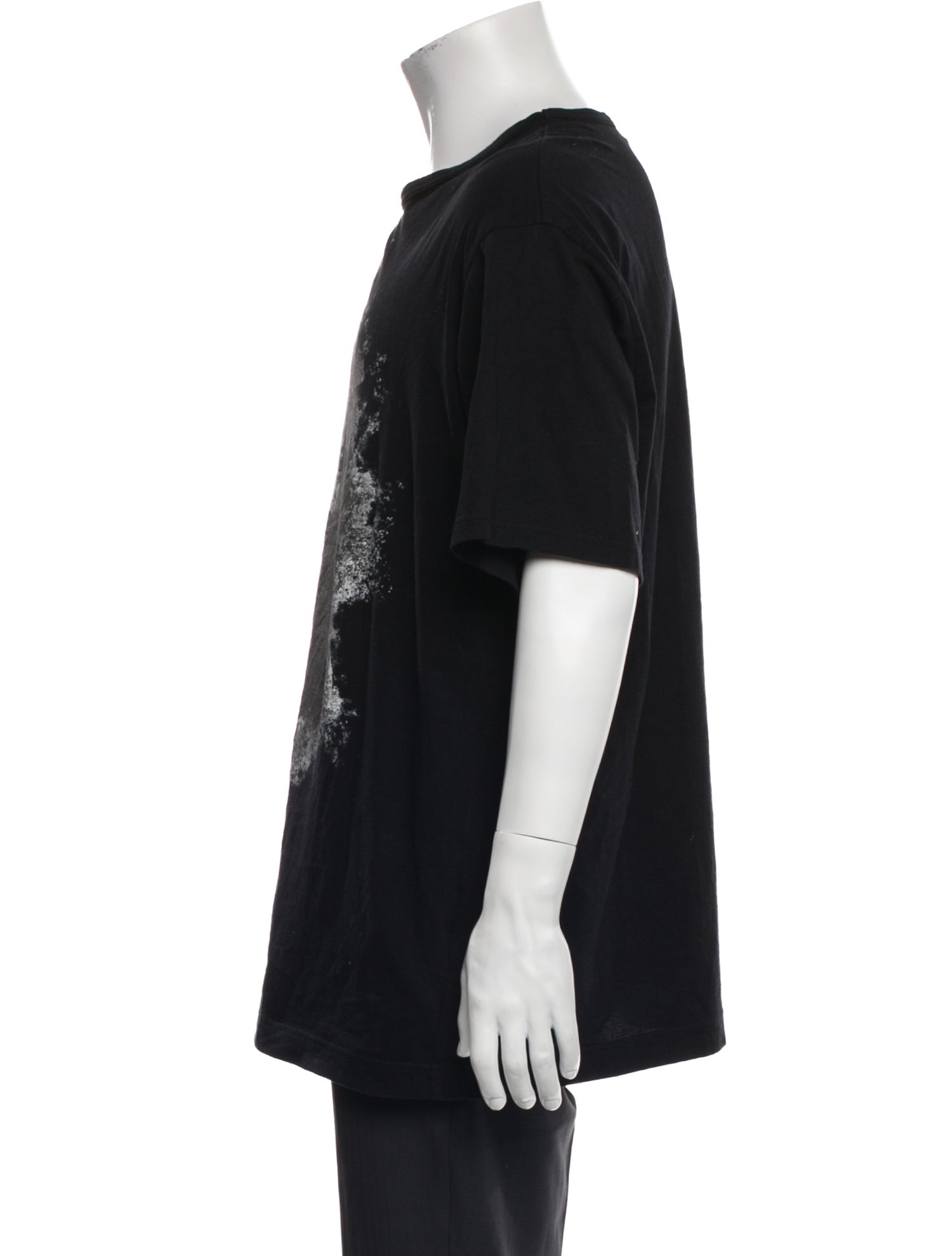 Yohji Yamamoto Pour Homme Graphic Print Crew Neck T-Shirt