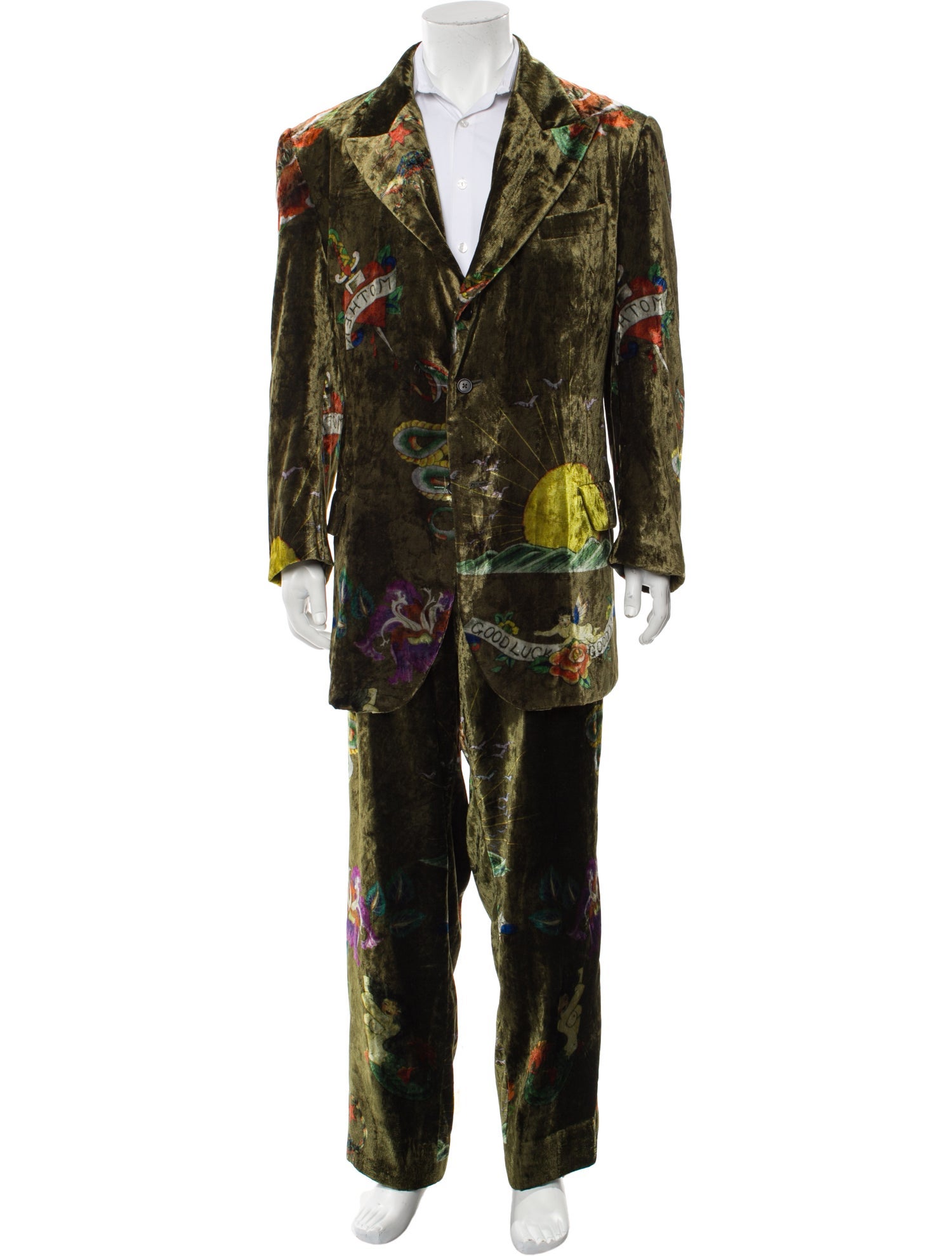 Yohji Yamamoto Pour Homme Vintage Velvet 2003 Suit
