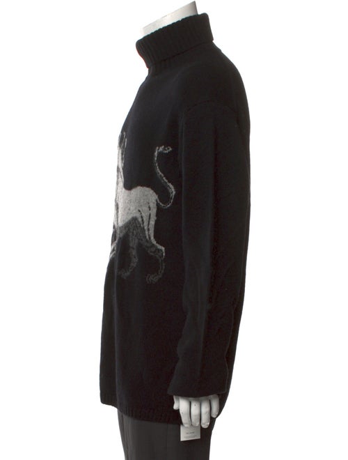 Yohji Yamamoto Pour Homme Wool Graphic Print Pullover