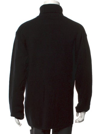 Yohji Yamamoto Pour Homme Wool Graphic Print Pullover