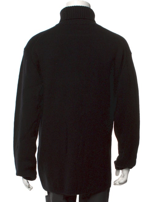 Yohji Yamamoto Pour Homme Wool Graphic Print Pullover