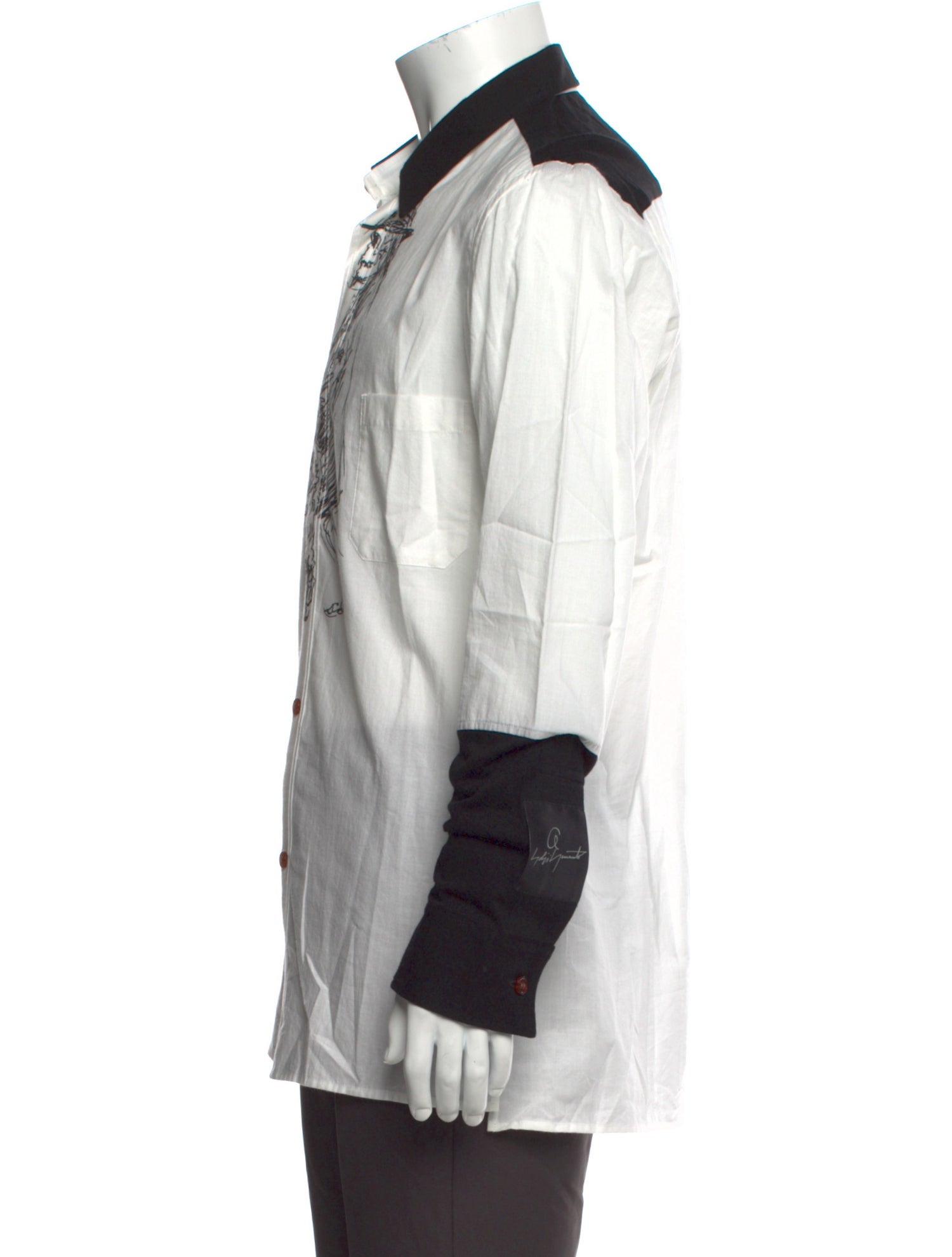 Yohji Yamamoto Pour Homme 2016 Colorblock Pattern Shirt w/ Tags