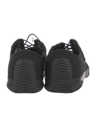 Yohji Yamamoto Pour Homme Canvas Distressed Accents Sneakers