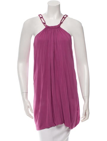 Yigal Azrouël Sleeveless Pleated Tunic