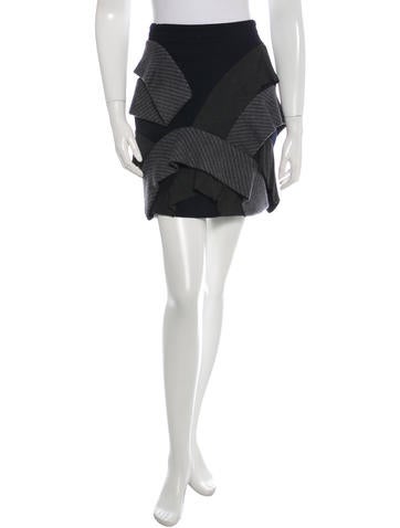 Yigal Azrouël Wool Pleated Skirt