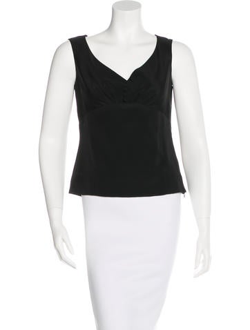 Yigal Azrouël Silk Sleeveless Top