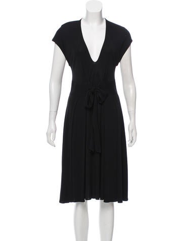 Yigal Azrouël Dresses Plunging Midi Dress US 2 | XS