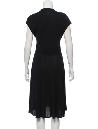 Yigal Azrouël Plunging Midi Dress