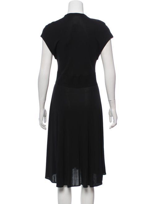 Yigal Azrouël Plunging Midi Dress