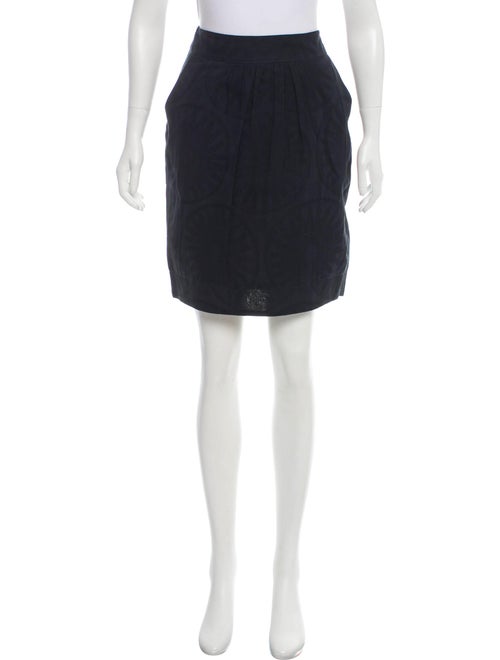 Yigal Azrouël Abstract Pattern Pencil Skirt Black
