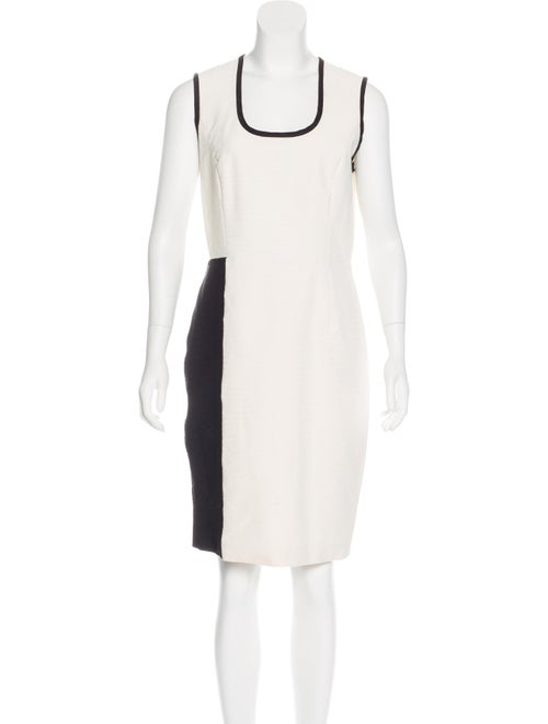 Yigal Azrouël Colorblock Sleeveless Dress White