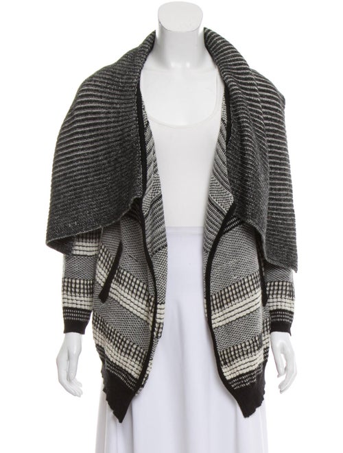 Yigal Azrouël Baby Alpaca Knit Cardigan Black
