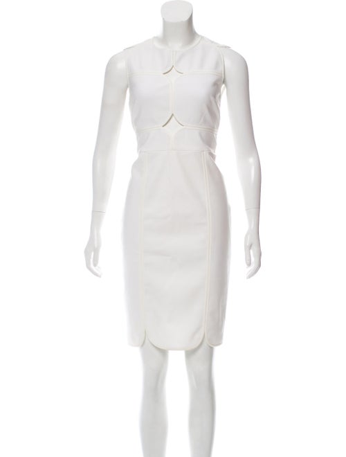 Yigal Azrouël Sleeveless Knee-Length Cutout Dress