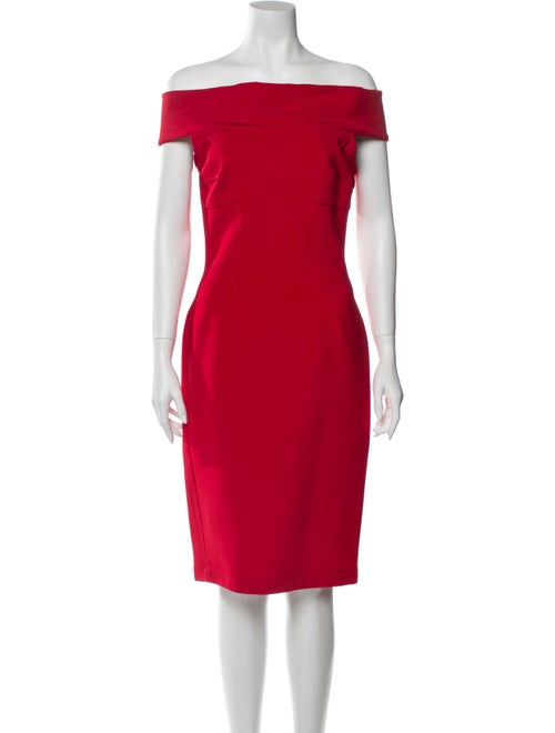 Yigal Azrouël Off-The-Shoulder Knee-Length Dress R