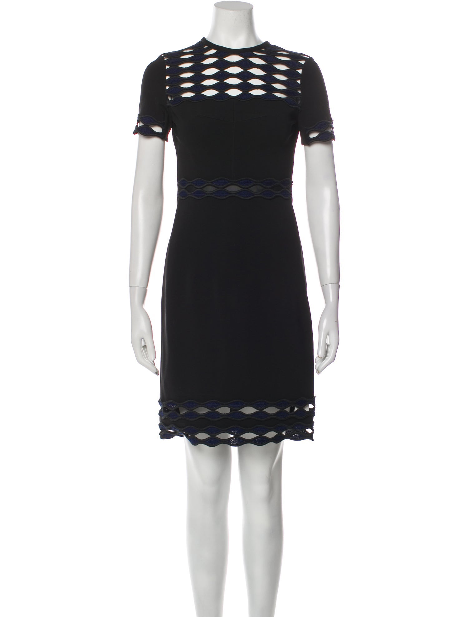 Yigal Azrouël Crew Neck Mini Dress