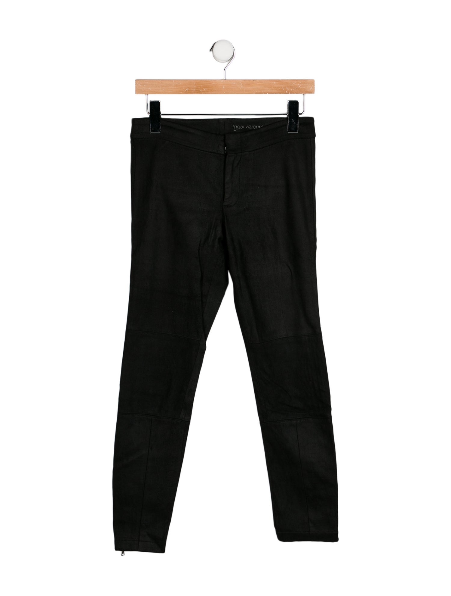 Yigal Azrouël Lamb Leather Skinny Leg Pants