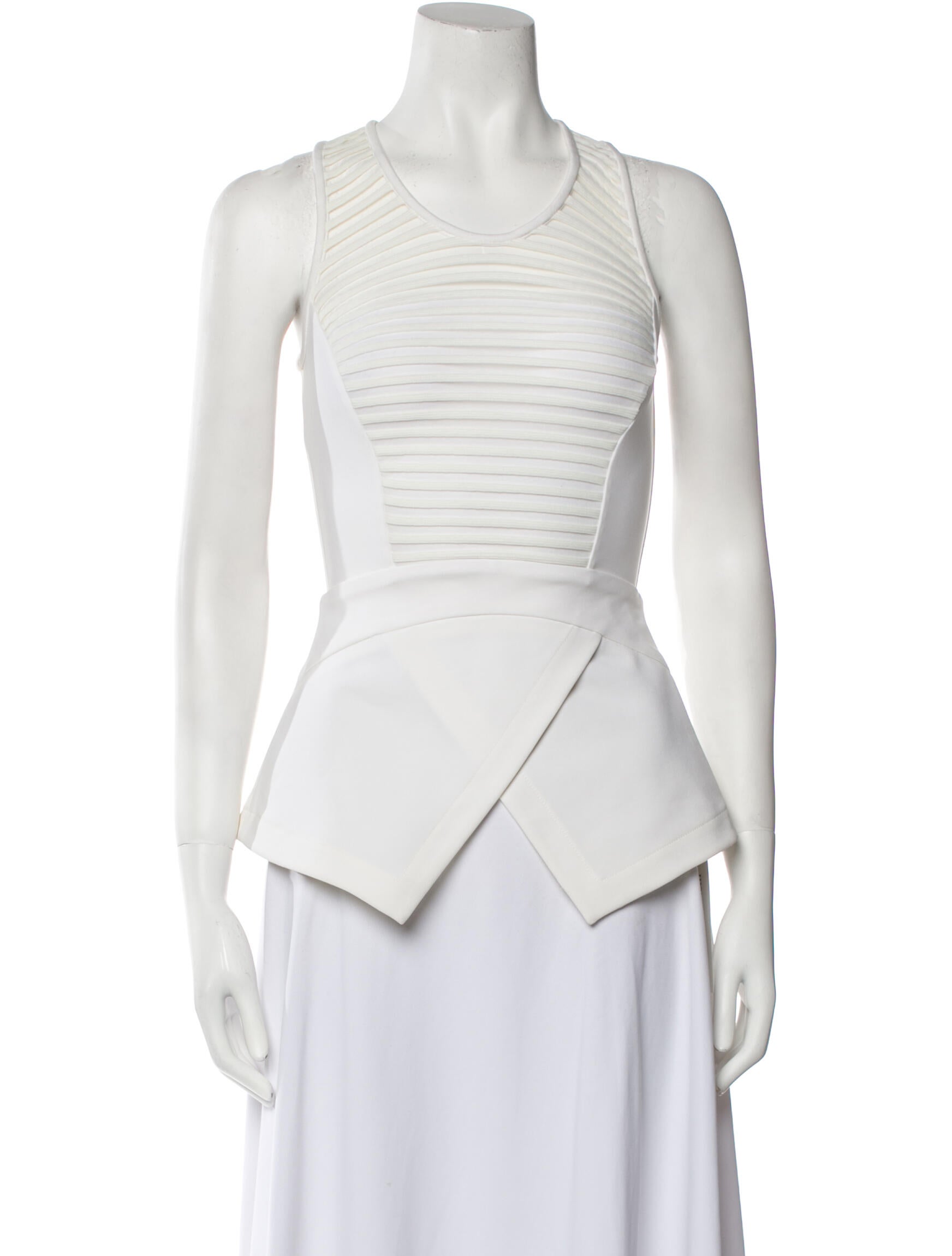 Yigal Azrouël Scoop Neck Sleeveless Top