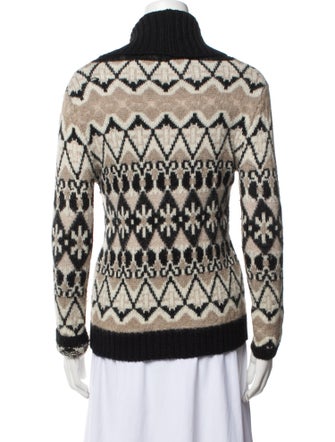 Yigal Azrouël Printed Open Front Sweater