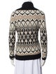 Yigal Azrouël Printed Open Front Sweater
