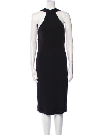 Yigal Azrouël Halterneck Midi Length Dress