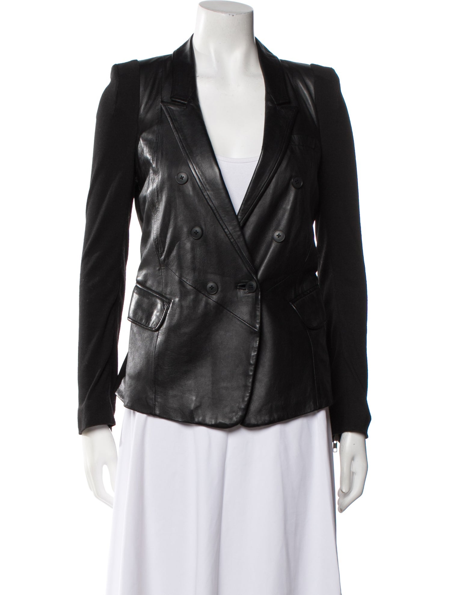 Yigal Azrouël Leather Biker Jacket