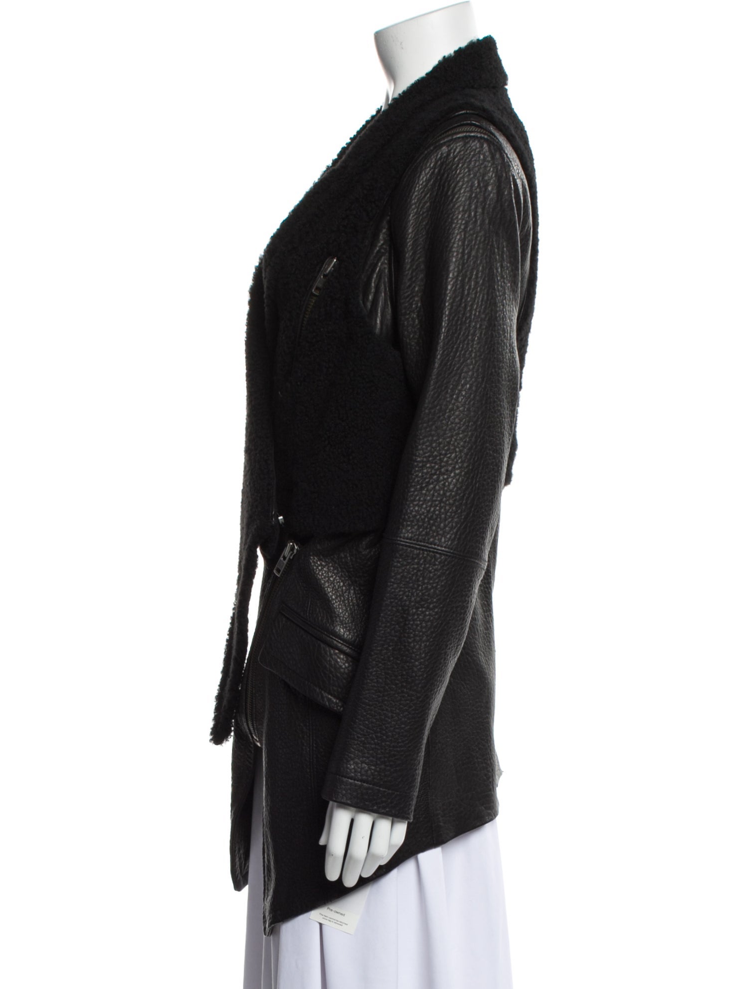 Yigal Azrouël Lamb Leather Coat