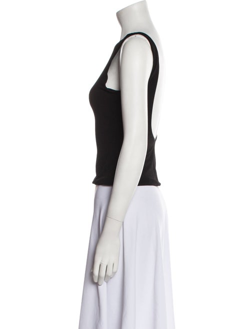 Yigal Azrouël Bateau Neckline Sleeveless Crop Top