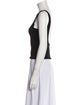 Yigal Azrouël Bateau Neckline Sleeveless Crop Top