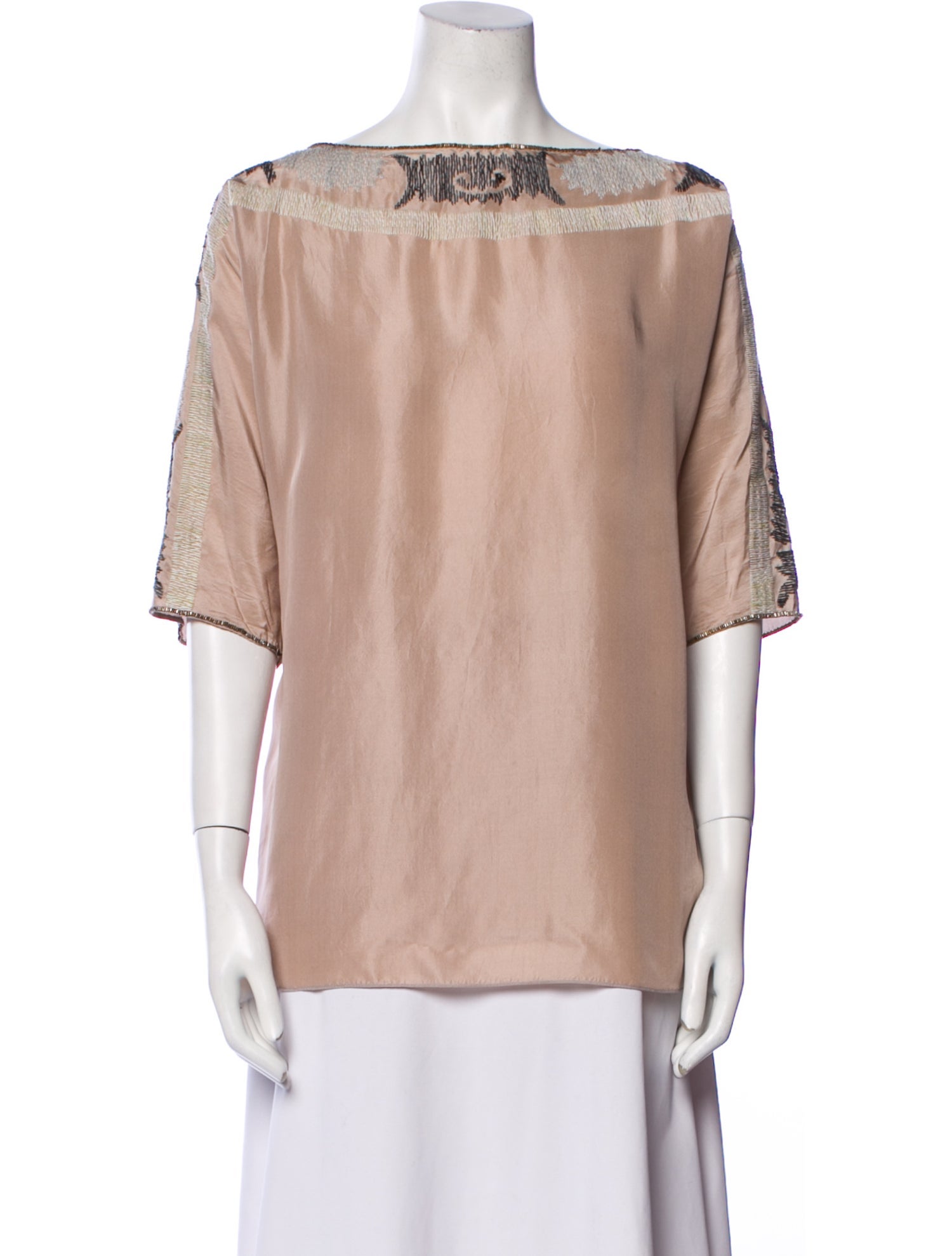 Yigal Azrouël Silk Off-The-Shoulder Blouse