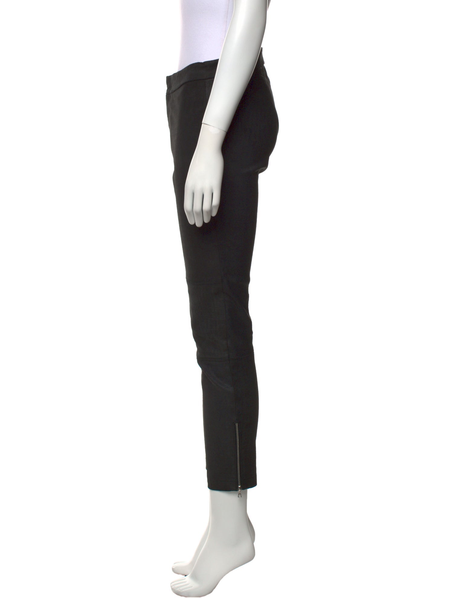 Yigal Azrouël Lamb Leather Skinny Leg Pants