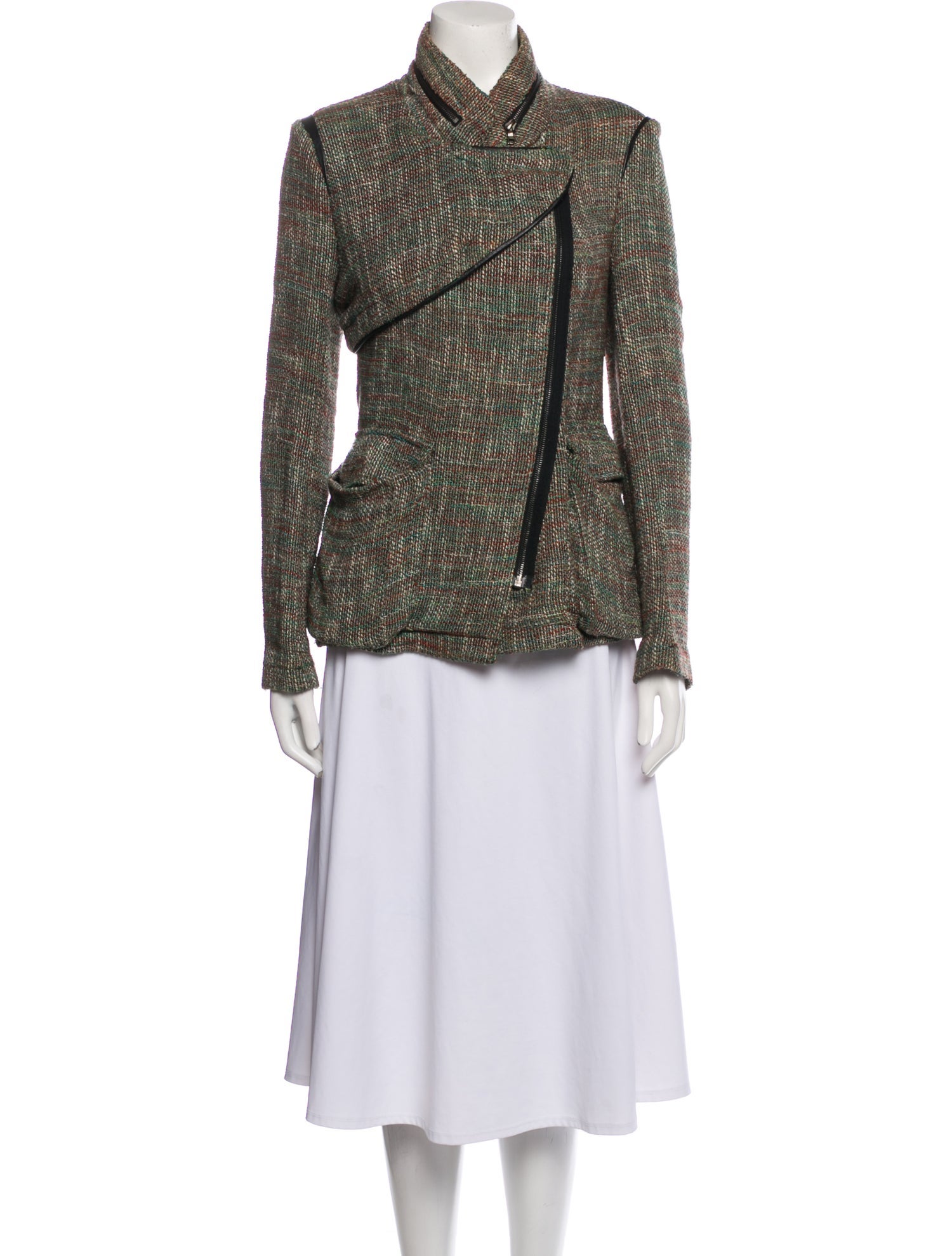 Yigal Azrouël Tweed Pattern Evening Jacket