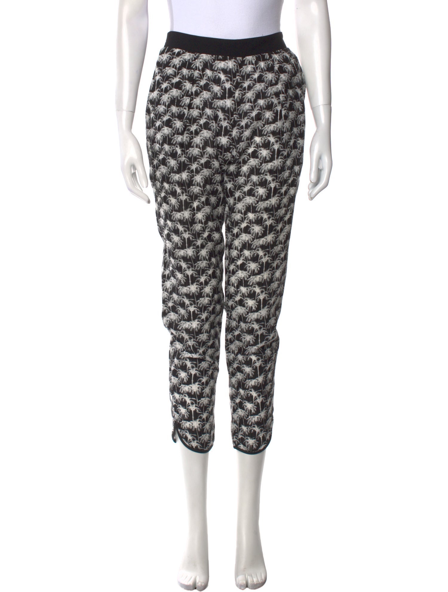 Yigal Azrouël Printed Skinny Leg Pants