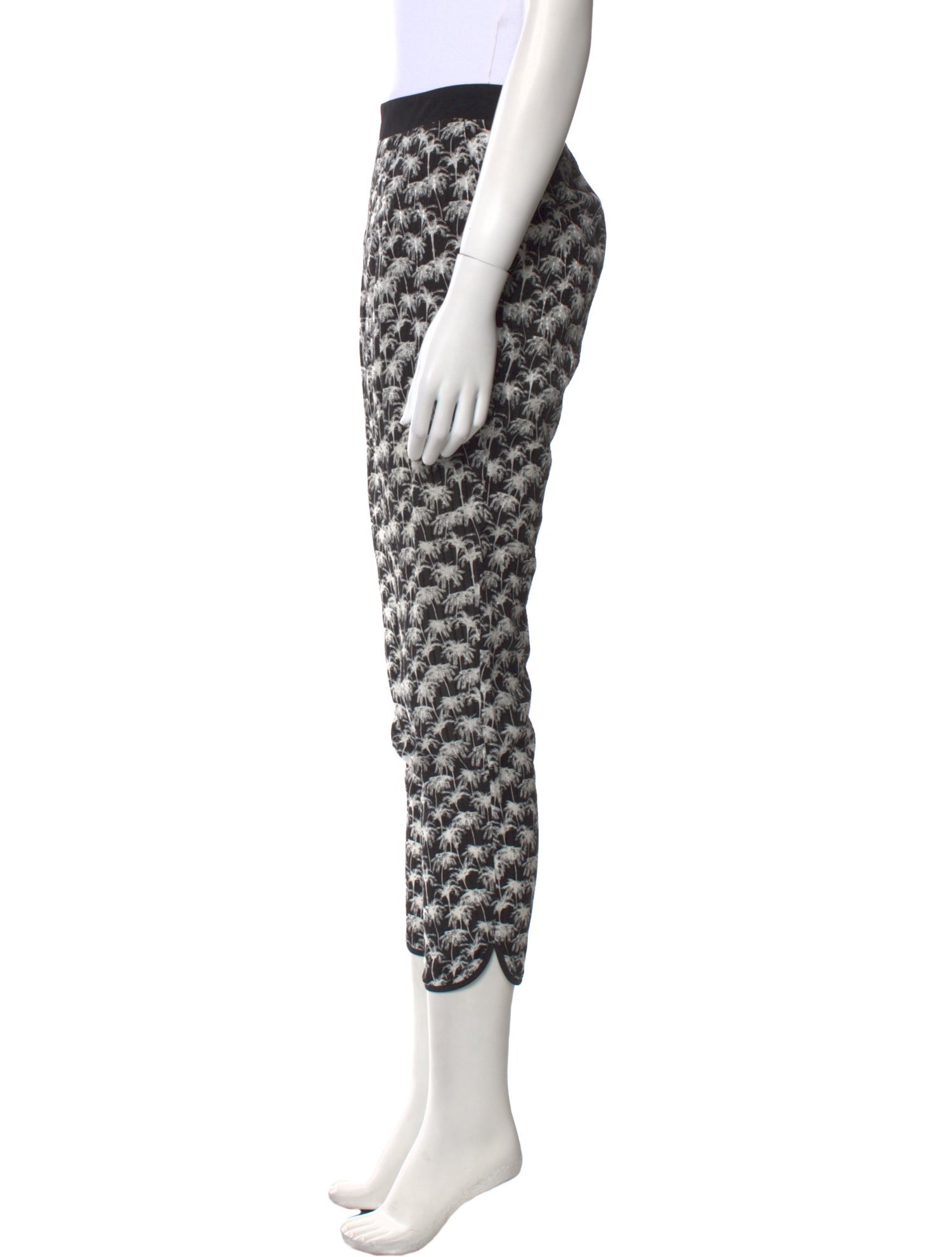 Yigal Azrouël Printed Skinny Leg Pants