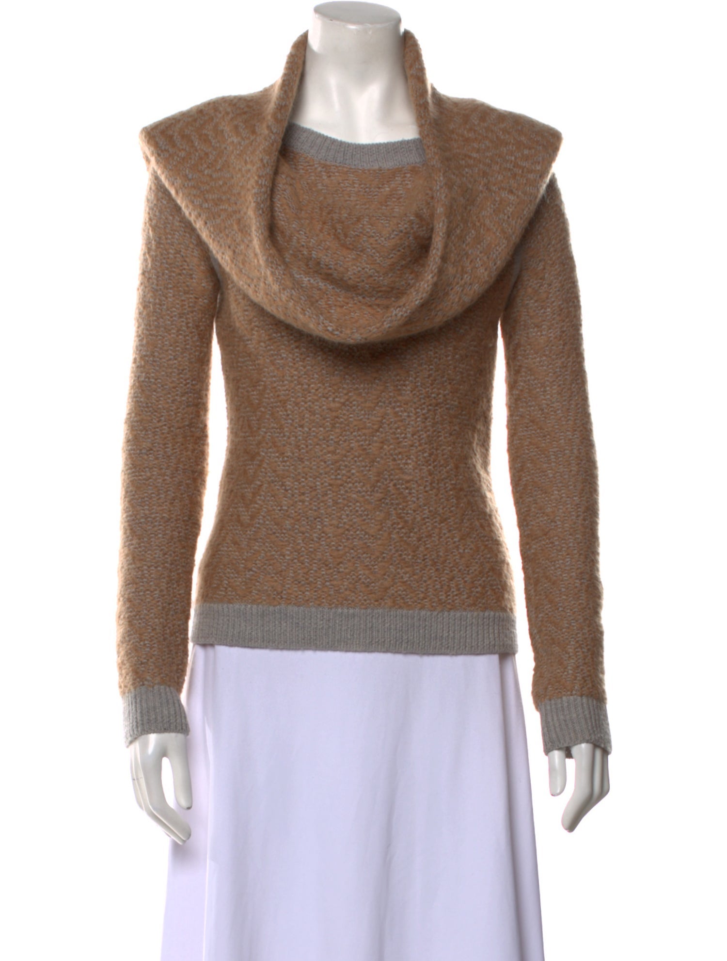 Yigal Azrouël Merino Wool Cowl Neck Sweater