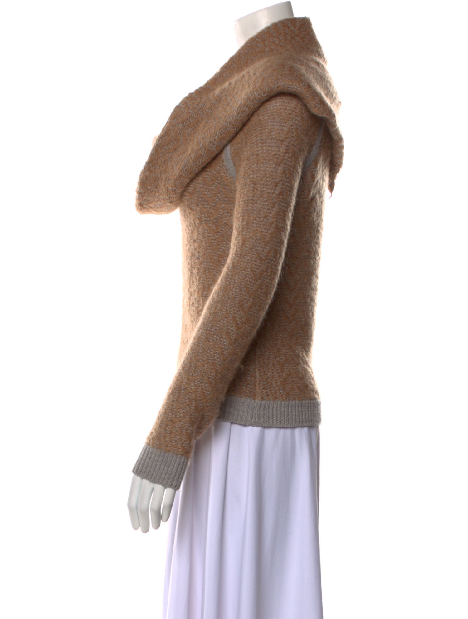 Yigal Azrouël Merino Wool Cowl Neck Sweater