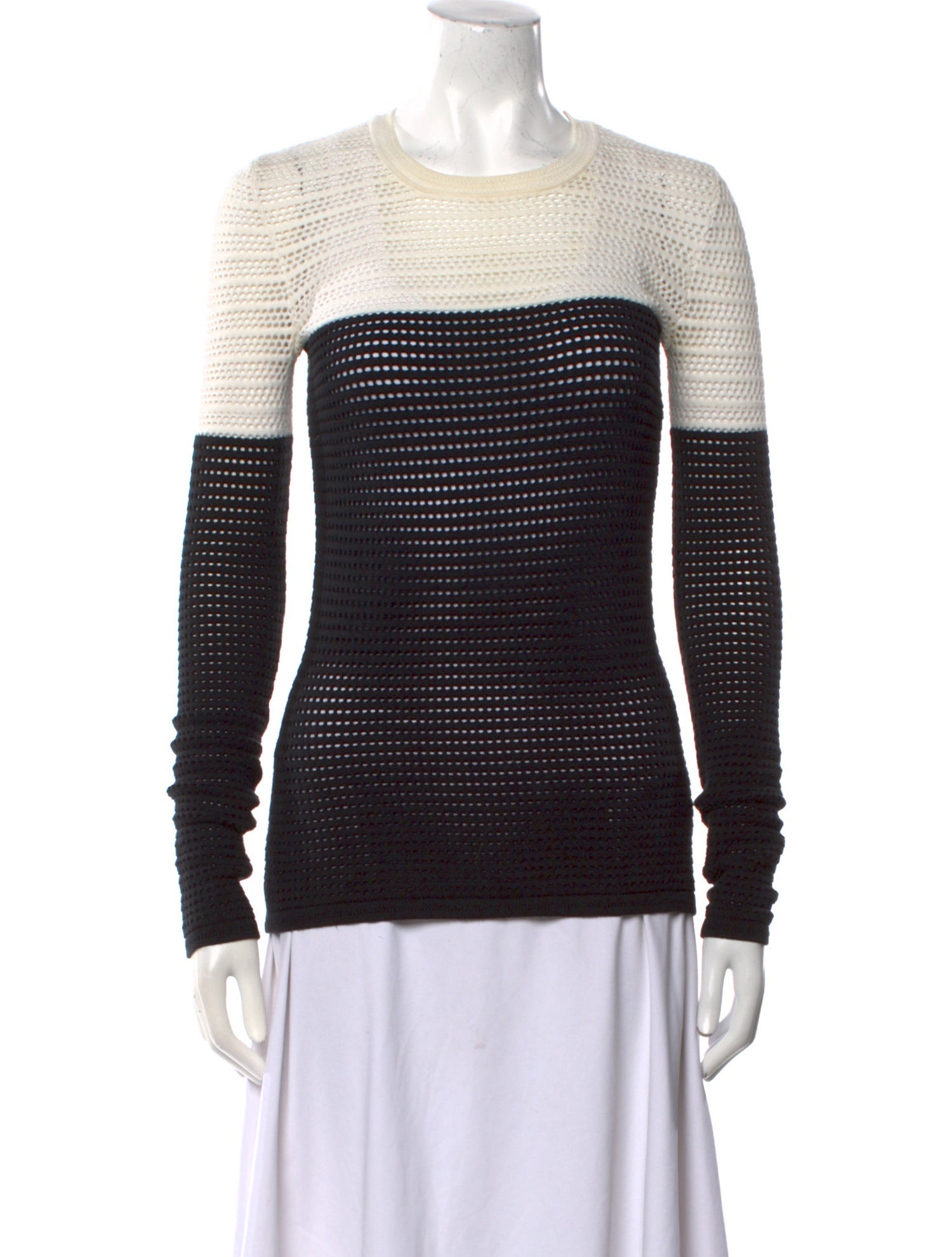 Yigal Azrouël Striped Crew Neck Sweater