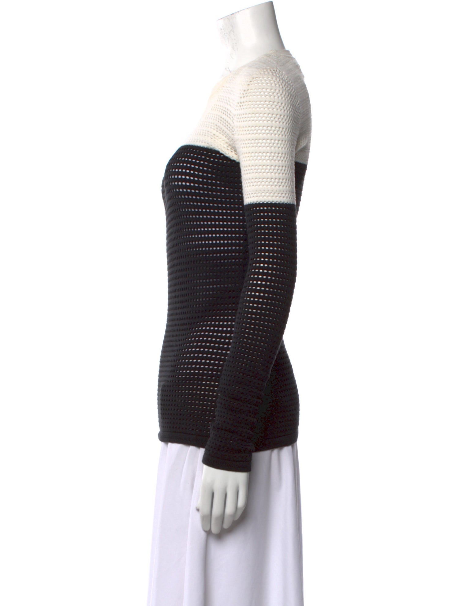 Yigal Azrouël Striped Crew Neck Sweater