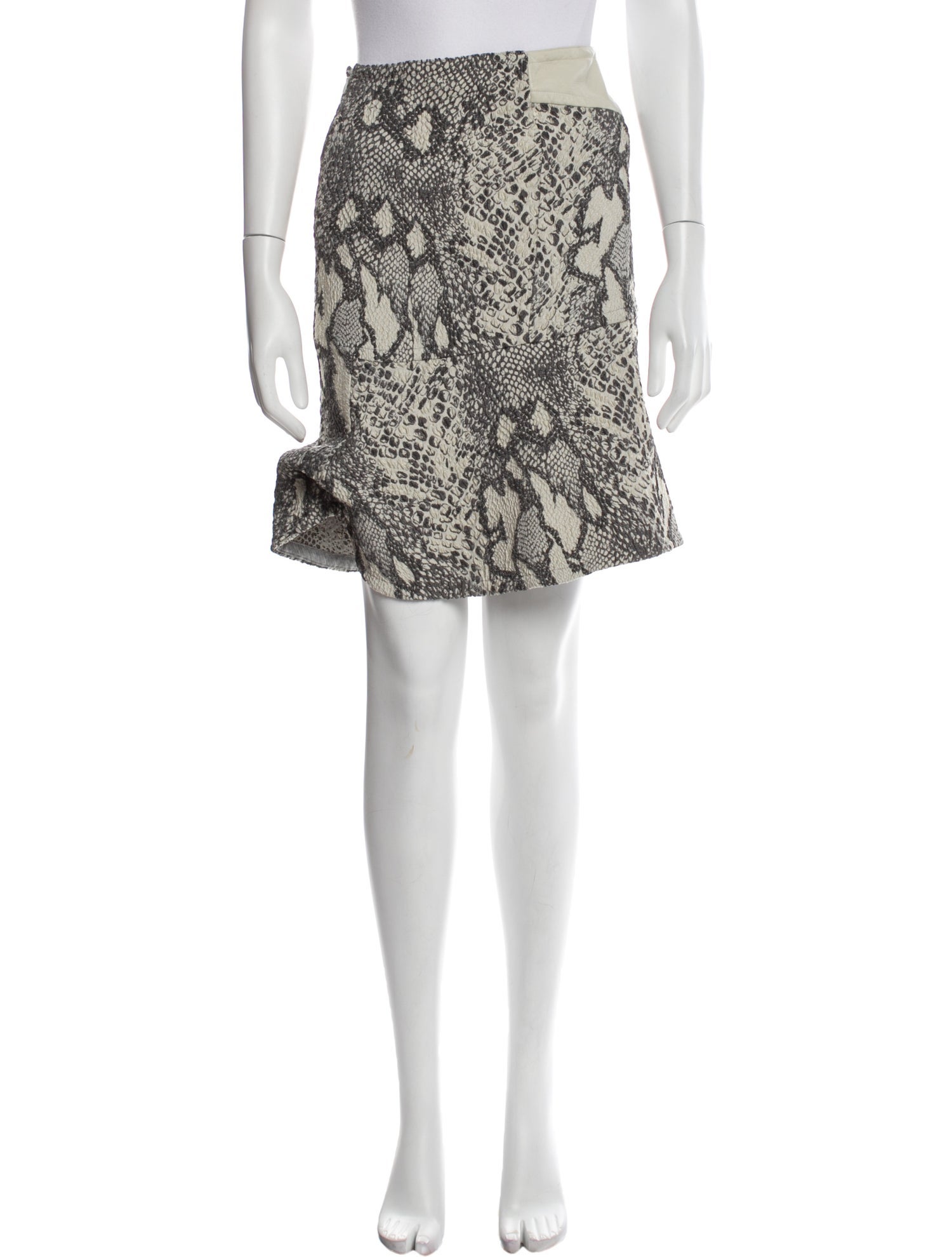 Yigal Azrouël Animal Print Knee-Length Skirt