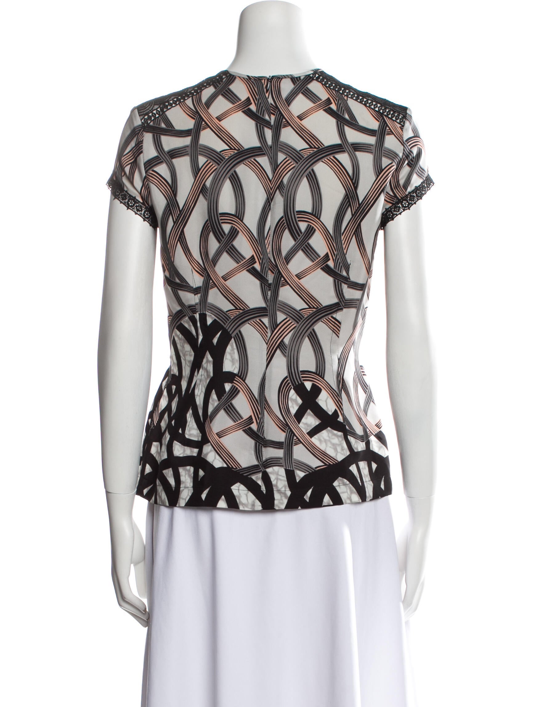 Yigal Azrouël Silk Printed Top