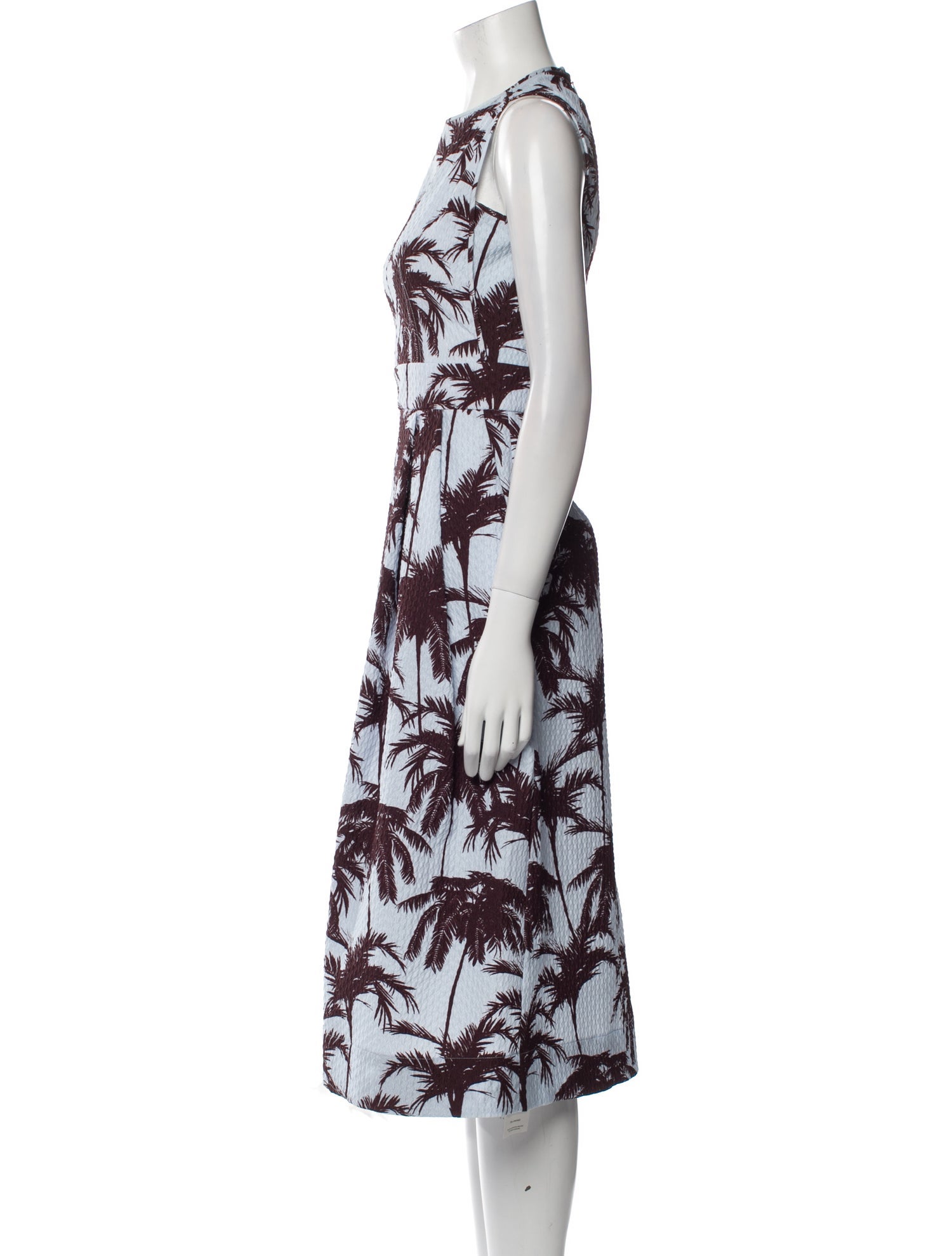 Yigal Azrouël Printed Midi Length Dress