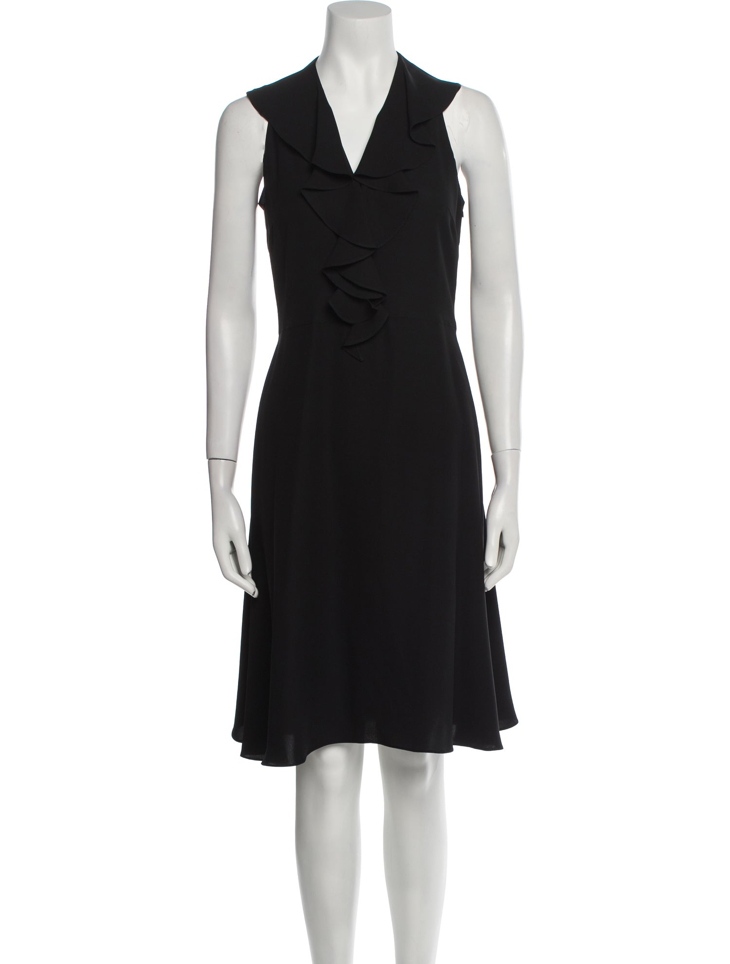 Yigal Azrouël V-Neck Knee-Length Dress