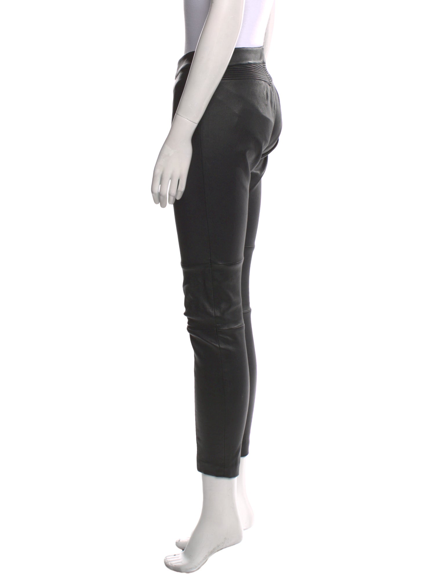 Yigal Azrouël Lamb Leather Skinny Leg Pants
