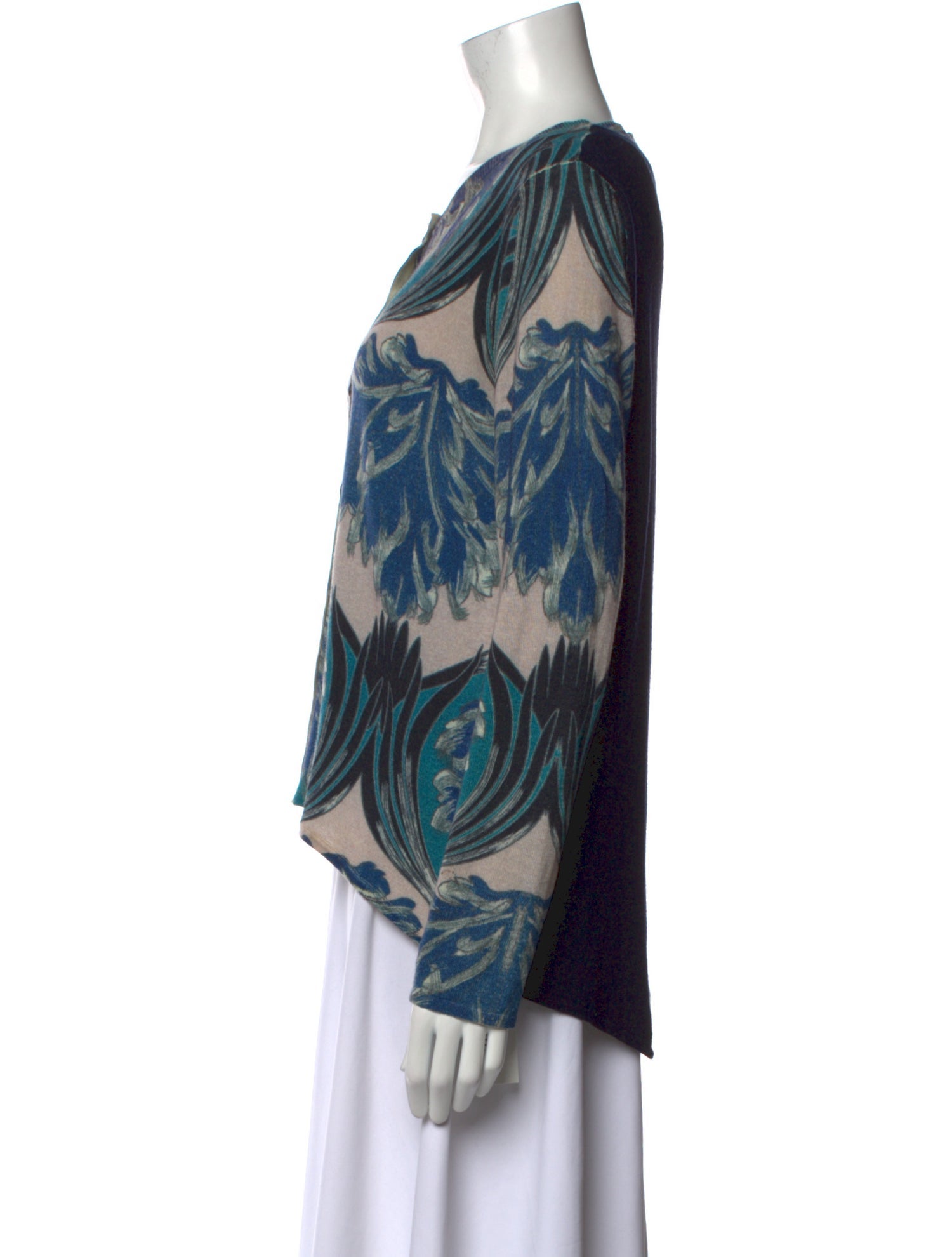 Yigal Azrouël Silk Printed Sweater